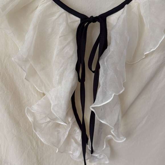 Red Valentino silk bow blouse - Picture 3 of 5